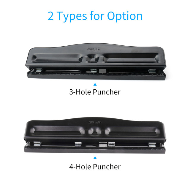 Kw-trio 3/4 Hole Punch Handheld Metal Hole Puncher 10 Sheet